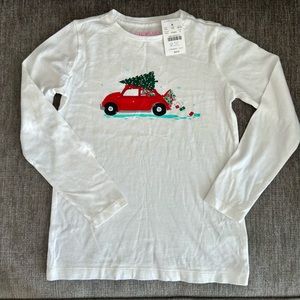 J Crew Collector Tee Christmas Lovebug, Festive VW Beetle